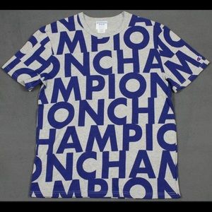 Men's Champion Heritage All Over Script T-Shirt M